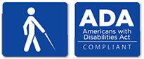 Mini Mesh Grating ADA Compliant Walking Cane Logo