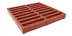 Rusty Red Phenolic FRP Grating Sample