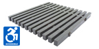 One Inch Deep Forty Percent Open Gray Heavy Duty Pultruded FRP Grating