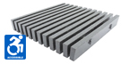 Two Inch Deep Forty Percent Open Gray Heavy Duty Pultruded FRP Grating