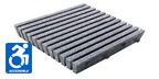 Three Inch Deep Forty Percent Open Gray Heavy Duty Pultruded FRP Grating