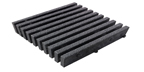 Three Inch Deep Fifty Percent Open Dark Gray Heavy Duty Pultruded FRP Grating