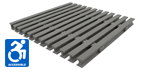 One Inch Deep Forty Percent Open Gray I Bar Industrial Pultruded FRP Grating
