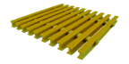 One Inch Deep Fifty Percent Open Yellow I Bar Industrial Pultruded FRP Grating