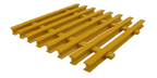 One Inch Deep Sixty Percent Open Yellow I Bar Industrial Pultruded FRP Grating