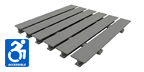 One Inch Deep Eighteen Percent Open T Bar Pedestrian Pultruded FRP Grating